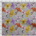 thumbnail image 4 of Soimoi Floral Print, Velvet Fabric Decor Sewing Fabric By The Yard- 54 Inch WideDecorative Fabric For Upholstery And Home Accents-Gray, 4 of 5