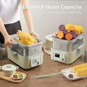 BUYDEEM G563-A501 10 qt 2-Tier Electric Food Steamer