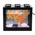 thumbnail image 4 of Pecera Pequeña, Mini Acuario Decorativo, LED USB, Té De Oficina, 4 of 7