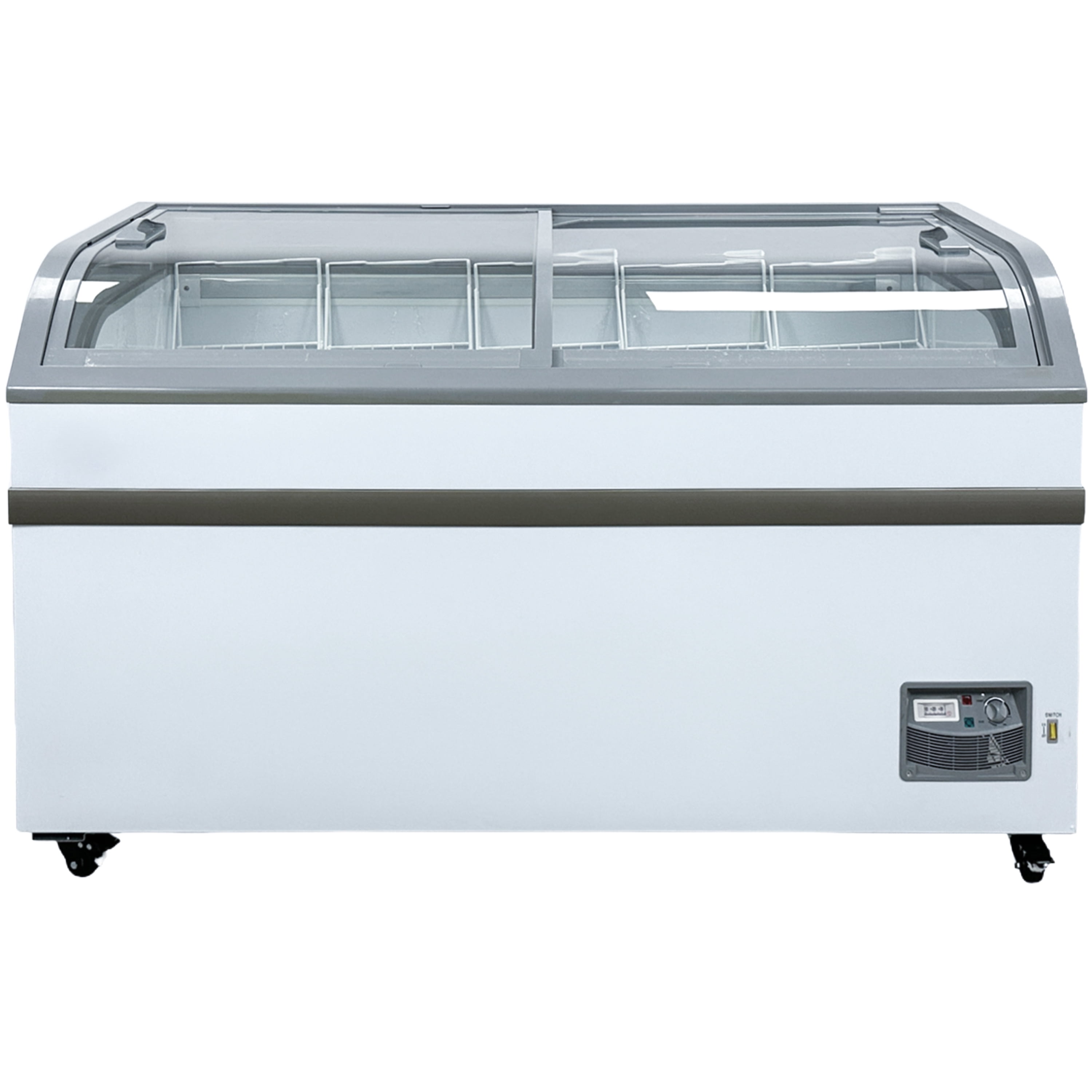 NSF 58 in. Grocery Freezer 13 Cu.Ft. Commercial Freezer Showcase Chest Freezer Display Merchandiser