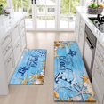 thumbnail image 3 of Beach Kitchen Rugs Set 2 Piece Coastal Kitchen Mat Anti Fatigue Cushioned, Non-Slip Waterproof Kitchen Mats for Floor Ocean Comfort Standing Mat for Kitchen Home, 18'''' x 48'''' and 18'''' x 30'''', 3 of 6
