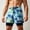 Blue, variant on TKKCS Mens 2-in-1 Swim Trunks with Compression Liner- Hawaiian Print Quick Dry Summer Vacation Swimsuit Stretch Beach Board Shorts with Drawstring Pink Size 3XL
