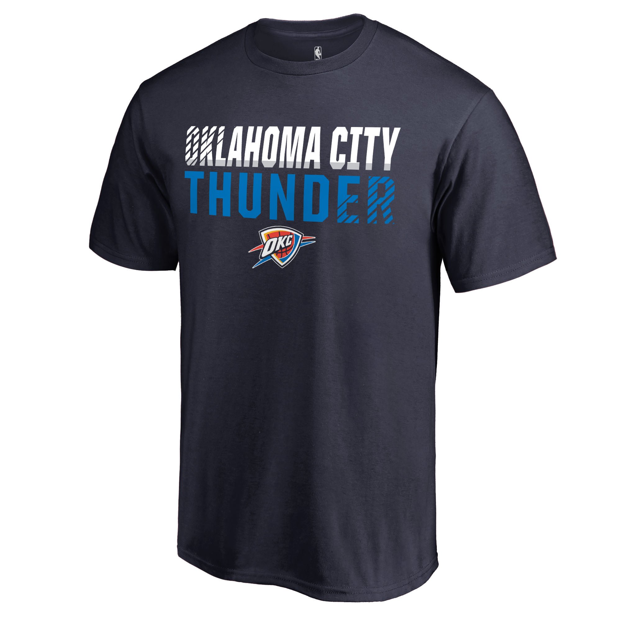 Men's Navy Oklahoma City Thunder Fade Out T-Shirt