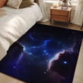 thumbnail image 4 of 3'x5' Rug for Living Room Bedroom, Navy Blue Sky Washable Area Rugs Non-Slip Carpet Mats, Modern Art Stars Indoor Low Pile Area Rug Runner for Kitchen, Mudroom, 4 of 8
