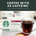 thumbnail image 3 of Starbucks, 2X Caffeine Dark Roast K-Cup Coffee Pods, 12 Count K Cups, 3 of 7