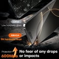 thumbnail image 6 of [2+2 Pack]AMAGA Compatible with iPhone 16 Pro Max Screen Protector, HD and Privacy Tempered Glass Screen Protector with Camera Lens Protector, 6 of 6