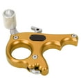 thumbnail image 2 of Ayuda para soltar el arco con agarre de tres dedos dorado y gatillo con calibrador de pulgar para arcos compuestos, 2 of 8