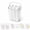 White, variant on 6-Cavity Popsicle Mold Set with Storage Box and Carry Handle, Reusable Ice Pop Molds for Juice and Yogurt, 108 x 75 x 120 mm