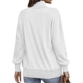 thumbnail image 3 of Womens-Button-Henley-Pullover-Sweatshirt-Casual-Mock-Neck-Long-Sleeve-Fleece-Tops-with-Pocket, 3 of 5