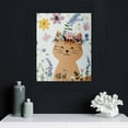 thumbnail image 4 of ZFLMY Cute Cat Canvas Print Modern Art Home Decor for Living Room Bedroom Office, Perfect Gift for Mother's Day, Wedding, Christmas 16x20in, 4 of 5