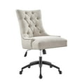 thumbnail image 4 of Modway Regent Tufted Fabric Swivel Office Chair, Black Beige, 4 of 9