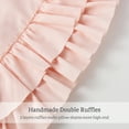 thumbnail image 4 of BednLinens Set of 2 Peach Queen 20"X30" Microfiber Ruffle Pillow Shams Farmhouse Vintage Victorian Pillowcases, 4 of 7