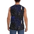 thumbnail image 4 of Lsque Physical Formulas Print Men's Cotton Blend Sleeveless Muscle Shirts (S-3XL)- Moisture Wicking, Odor Protection, UPF 30+,3X-Large, 4 of 8