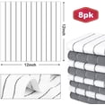 thumbnail image 2 of Dish Cloth Microfiber-8PK, 12”x12”, Super Soft and Absorbent, Multi-Purpose Microfiber Dish Rags for Kitchen-Grey/White, 2 of 7