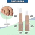 thumbnail image 5 of Bandages Broken Toe Splints Pads To Correct Hammer Toes, Broken Toes Crooked Toes And Overlapping Toes G, 5 of 5
