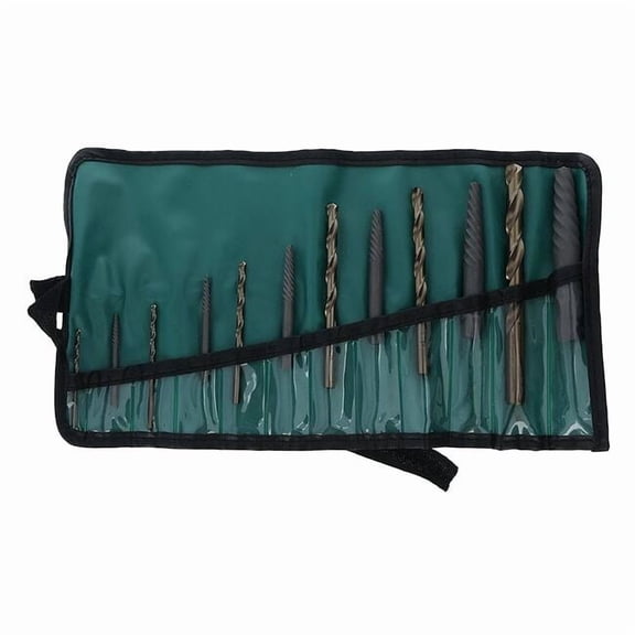 Chicago-Latrobe Screw Extractor Set,12pc,HSS,Pouch 65043
