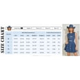 thumbnail image 2 of Women Denim Dresses Jean Sleeveless Button Down Mini Tank Casual Babydoll Dresses, 2 of 6