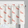 thumbnail image 5 of Ambesonne Bird Valance & Curtain, Flamingos Standing on 1 Foot, 55"x24", Off White Burnt Sienna, 5 of 7