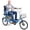 18" Blue-Single Rider, variant on Akaber Adult Tricycle, 20 Inch 3-Wheel Bikes Carrying Passengers and Cargo, Trike for Adults with Front Baskets for Women, Seniors, Men, Low Step-Through Tricycle, Easy Assembly Video Guide