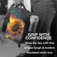 thumbnail image 6 of Honeii Sunset Coast Sunflower Print Insulated Lunch Bag, Reusable Lunch Box for Adult, Leakproof Cooler Bag for Work Office Travel Picnic, 6 of 7