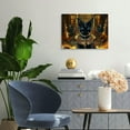 thumbnail image 4 of YILUYINQING Cat Canvas Print Wall Decor Ready to Hang Home Art 20x16in, 4 of 6