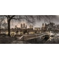 thumbnail image 2 of Frank, Assaf 18x11 Gold Ornate Wood Framed with Double Matting Museum Art Print Titled - Central park with Manhattan skyline, New York, 2 of 4