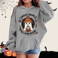 thumbnail image 2 of Halloween Sweatshirt Boys Girls Long Sleeve Oversized Hoodie with Pocket Fall Winter Party Holiday Clothes, 2 of 4