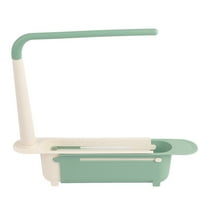 Green Expandable Sink Organizer, Adjustable Kitchen Sink Storage Rack