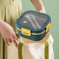 thumbnail image 1 of Bdfzl Lunch Box Kids,Bento Box Adult Lunch Box,Lunch Containers For Adults/Kids/Toddler,1200ML-5 Compartment Bento Lunch Box,Built-In Reusable Spoon &, 1 of 7