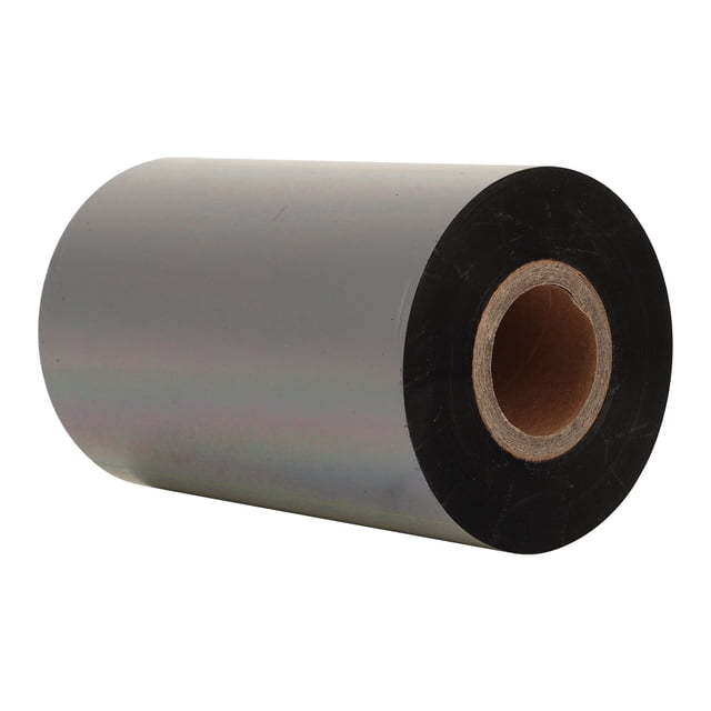 Thermal Transfer Ribbon, Wear 100mmx300m Black Wax Printer Ribbon Compatibility For Label Printing