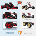 thumbnail image 5 of 24V Go Kart for Kids 8-13, 8.1MPH High Speed with Dual 300W Motors for Drifting,9Ah Battery, Full Metal Frame, 155lbs Max Load, with Music, Horn & Power Display, Outdoor Ride On Car, 5 of 7