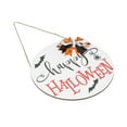 thumbnail image 2 of Spider Bat Design Wooden Welcome Sign Hanging Front Door Sign Board for Home FestivalWith Bowknot, 2 of 16