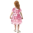 thumbnail image 4 of Girls Short Sleeve A-Line Dress Cherry Pattern with Bows Play Dress Sizes 7-8T, 4 of 8