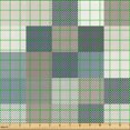 thumbnail image 2 of Ambesonne Navy Fabric by the Yard Upholstery, Squares Stripes Fashion Art, 2 Yards, Pale Tan and Warm Taupe, 2 of 5