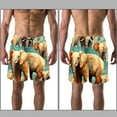 thumbnail image 3 of luoweisi Men's Beach Shorts Quick Dry Swim Trunks with Mesh Lining Elephant 2XL, 3 of 5