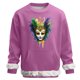 thumbnail image 2 of RKSTN Carnival Party Sweatshirts for Men Oversized Crew Neck Carnival Graphic Print Versatile Fleece Sweatshirt Mens Casual Round Neck Relaxed Fits Comfy Pullover Sweatshirt Top Fall Winter Clothes, 2 of 7