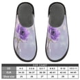 thumbnail image 5 of IAUYY Memory Foam House Slippers Suitable for Both Men and Women. Comfortable, Anti-Slip Plush Flat-Bottomed Slippers The Best Holiday Gift Purple Silver Lily, 5 of 9