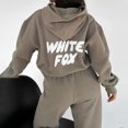 thumbnail image 3 of Hombres Mujeres Sudadera con capucha Casual Primavera Invierno Jogger Deportes Traje Carta Impresión, 3 of 8