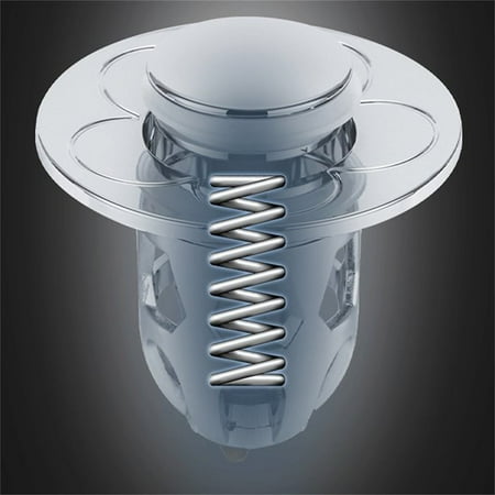 

Tiitstoy Universal Bathroom Sink Stopper Stainless Steel Bounce Drain Filter for 1.1~1.5 Drain Pop Up Drain Stopper Bullet Core Push Type Sink Stopper with Anti-Clogging Strainer for Wash Basin