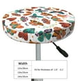 thumbnail image 2 of cartoon butterfly Round Bar Stool Seat Covers, Elastic Round Chair Cover Stool Seat Slipcover Bar Stool Cushions Round Pad for 12-14 inch, 2 of 5
