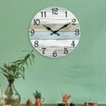 thumbnail image 4 of DESIGNICE Wall Clock,Retro American Style Design Wall Clocks Battery Operated,Easy Installation with Back Slot Design Kitchen Clock,10",Style2, 4 of 4