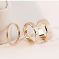 thumbnail image 4 of 2/4/6mm Rose Gold Frosted Stainless Steel Wedding Band Ring Men/Womens Size 4-13, 4 of 8