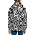 thumbnail image 6 of Pofeuu Zebra Print Teenage Zipper Hoodie Sweatshirts Hooded Casual Jackets With Pocket For Boys Girls-Medium, 6 of 6