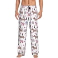 thumbnail image 2 of Goofa Cute Dog Printed Soft Pajama Pants for Men, Wide Leg Comfy Casual Lounge Yoga Pants-, 2 of 9