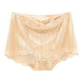 thumbnail image 2 of Blmnix Women Panties Breathable High Waisted Sexy Underwear Briefs Beige Lace Panties Womens Boxers,XXL, 2 of 5