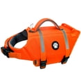 thumbnail image 2 of Pet Dog Cat Life Jacket High Visibility Adjustable Flotation Safety Vest for Swimming Boating, Summer Outdoor Water Sport All Breeds Orange XL, 2 of 8
