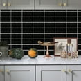 thumbnail image 5 of WJSXC 3D Simulation Wall Stickers Self-stick Kitchen Bathroom Decor Black, 5 of 6