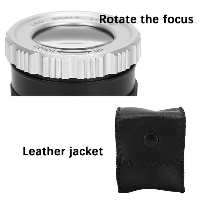 Lupa Iluminada, Lupa óptica Profesional Con Zoom De 30X Con Lámpara UV Lente óptica De 30 Mm/1,18 Pulgadas Para Monedas Para Joyería Para Sellos