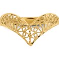 thumbnail image 5 of 14K Yellow Gold Diamond-Cut Filigree Ring (Size 7) Made In United States r163, 5 of 5