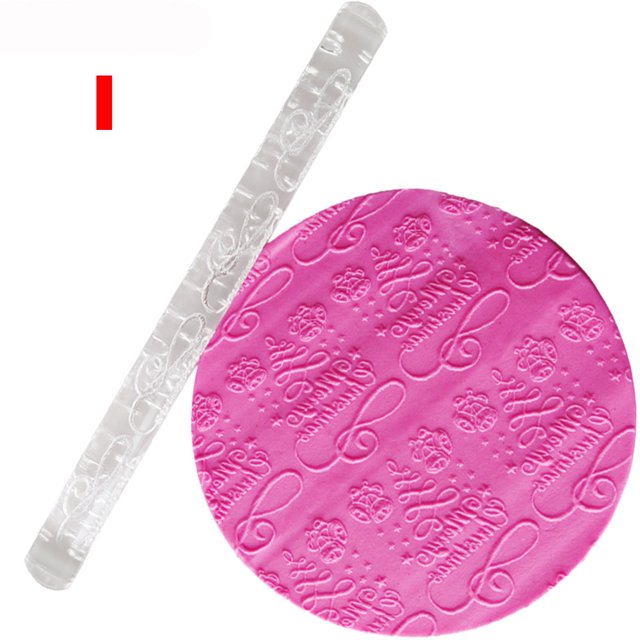 Embossing Acrylic Rolling Pin Fondant Rolling Pin Bands Spacers Rolling Pin with Rings French Rolling for Baking with Thickness Rings Rolling Pin Set with Apron Height Adjustable Rolling Pin